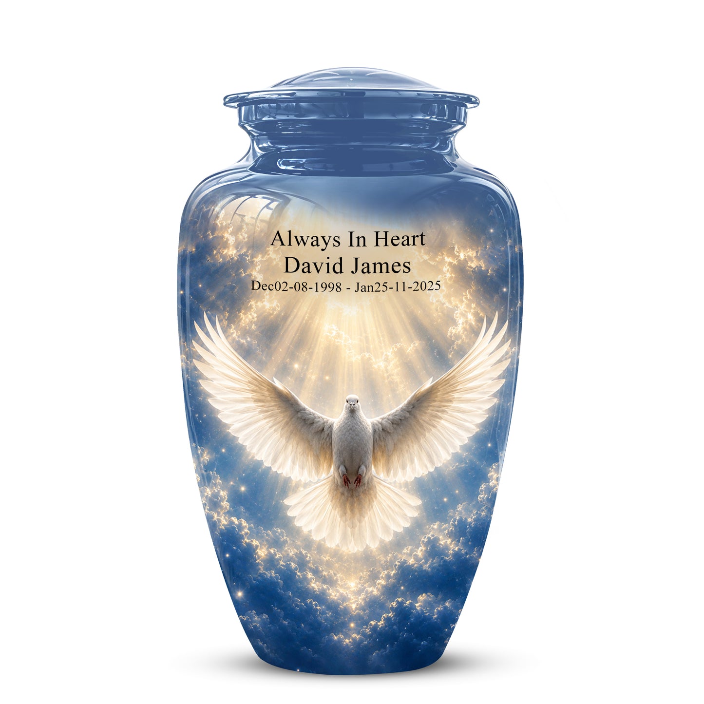 White Dove Cremation Urn - Beautifully Handcrafted Urns For Ashes