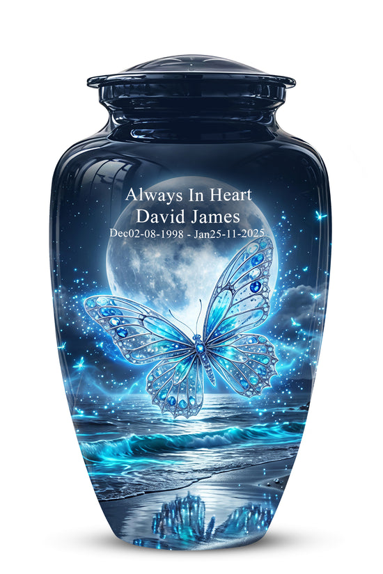 Beautiful Butterfly Burial Urn - Custom Memorial Urns For Women Ashes