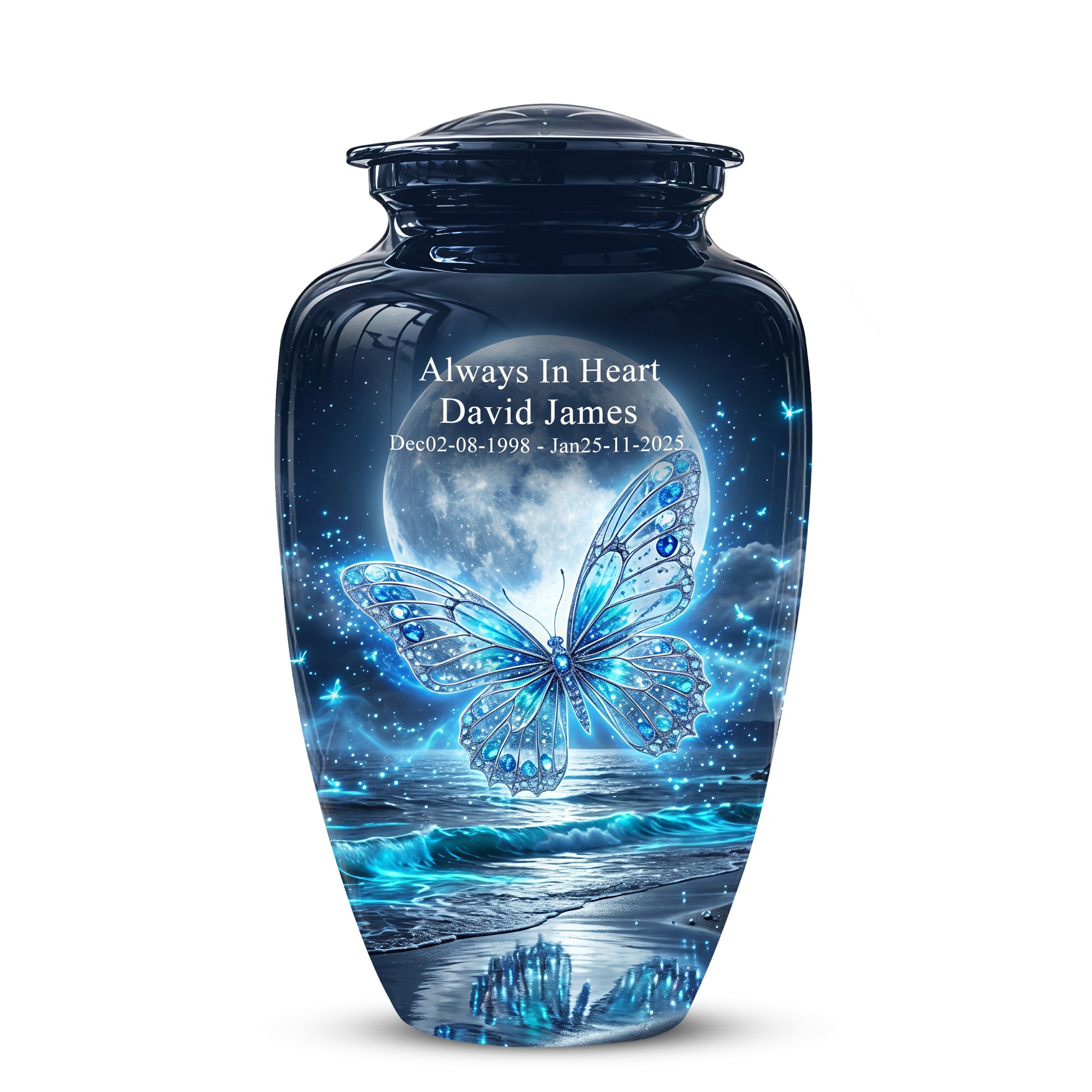 Beautiful Butterfly Burial Urn - Custom Memorial Urns For Women Ashes