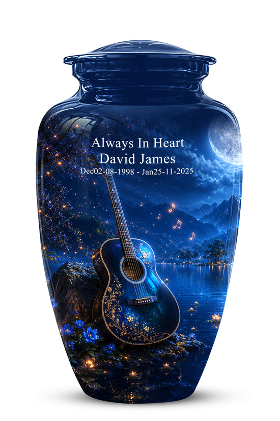 Acoustic Guitar Cremation Urn - Custom Guitar Urns For Human Ashes