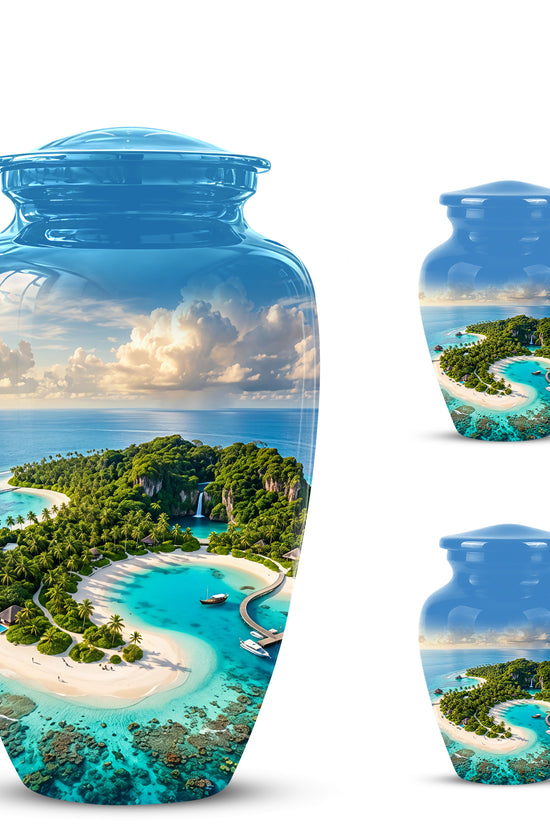 Beach Memorial Urns For Human Ashes - Custom Handmade Urns For Ashes