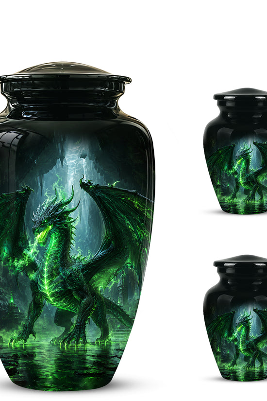 Dragon Themed Urn - Mythical Artistic Memorial Urns For Human Ashes