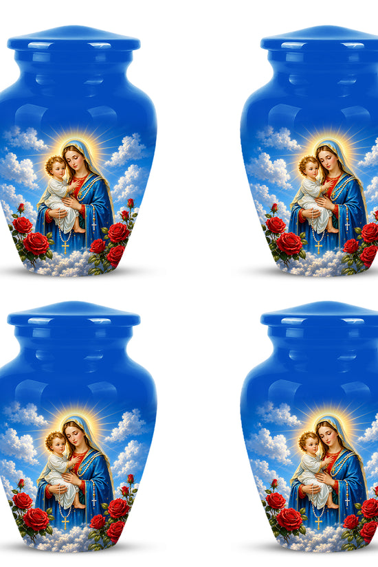 Catholic Virgin Mary & Baby Jesus Urn - Personalized Spiritual Urns