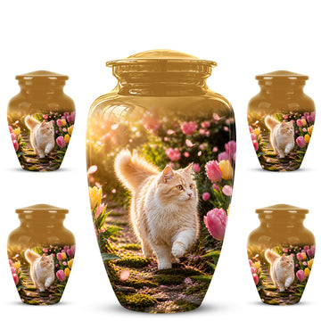 10 inch Large Urn with 4 Keepsake 3 inch