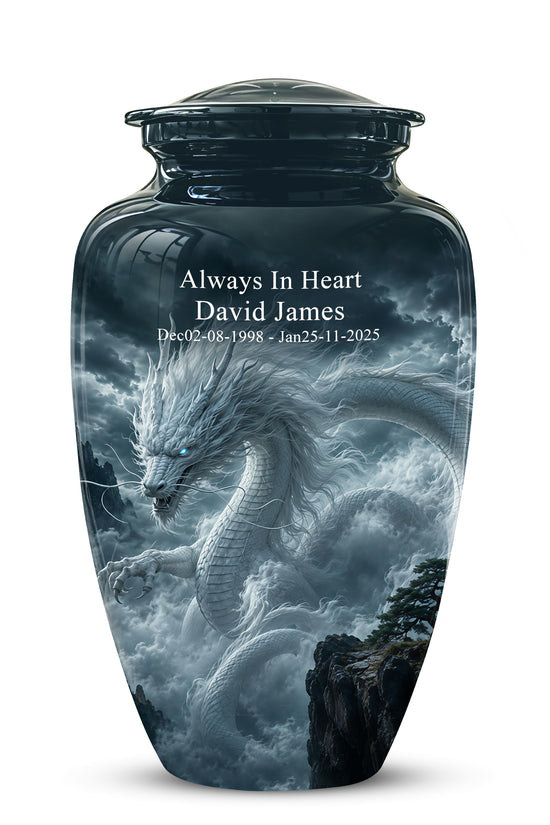 Dragon Cremation Urn = Custom Artistic Adult Memorial Urns For Ashes