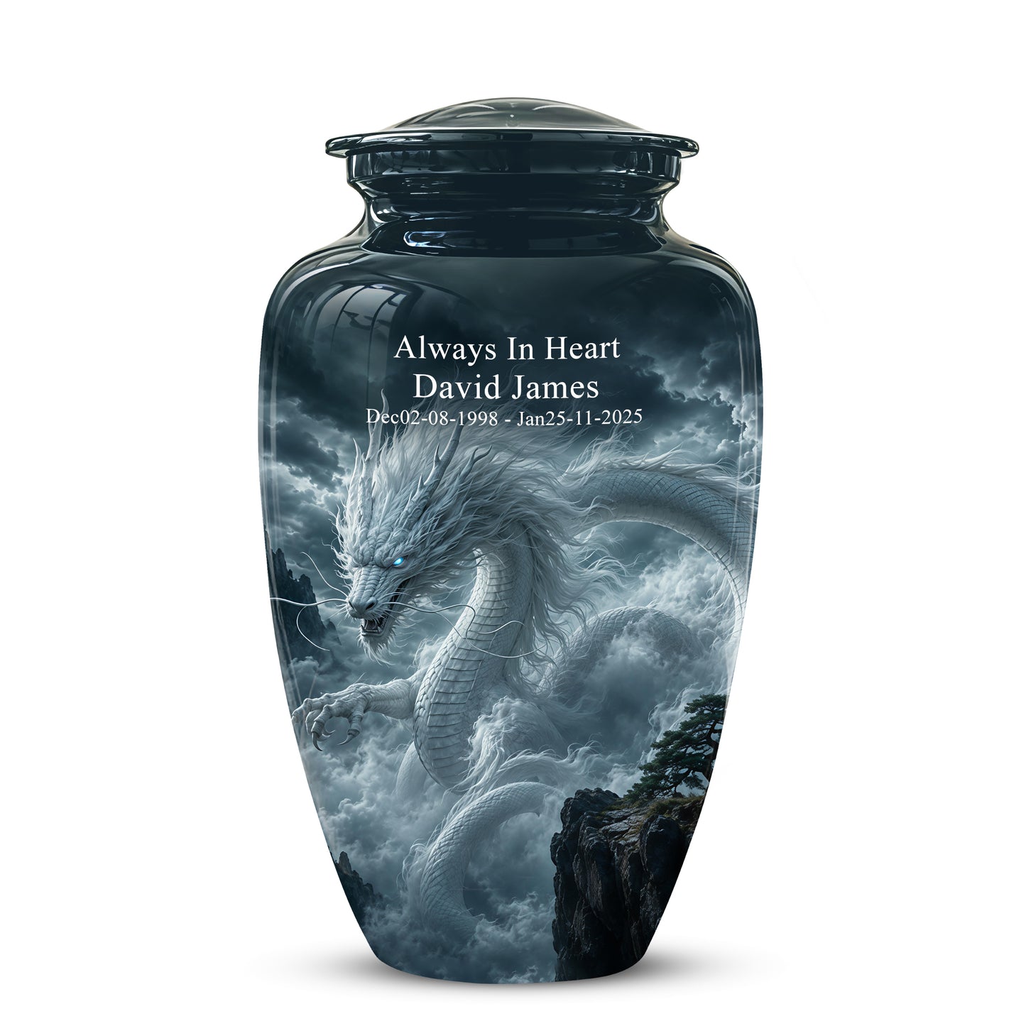 Dragon Cremation Urn = Custom Artistic Adult Memorial Urns For Ashes