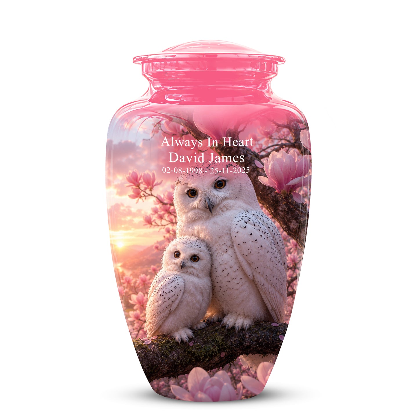 Owl Family Urn for Ashes – Elegant Cremation Memorial Urns For Humans