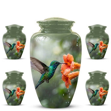10 inch Large Urn with 4 Keepsake 3 inch