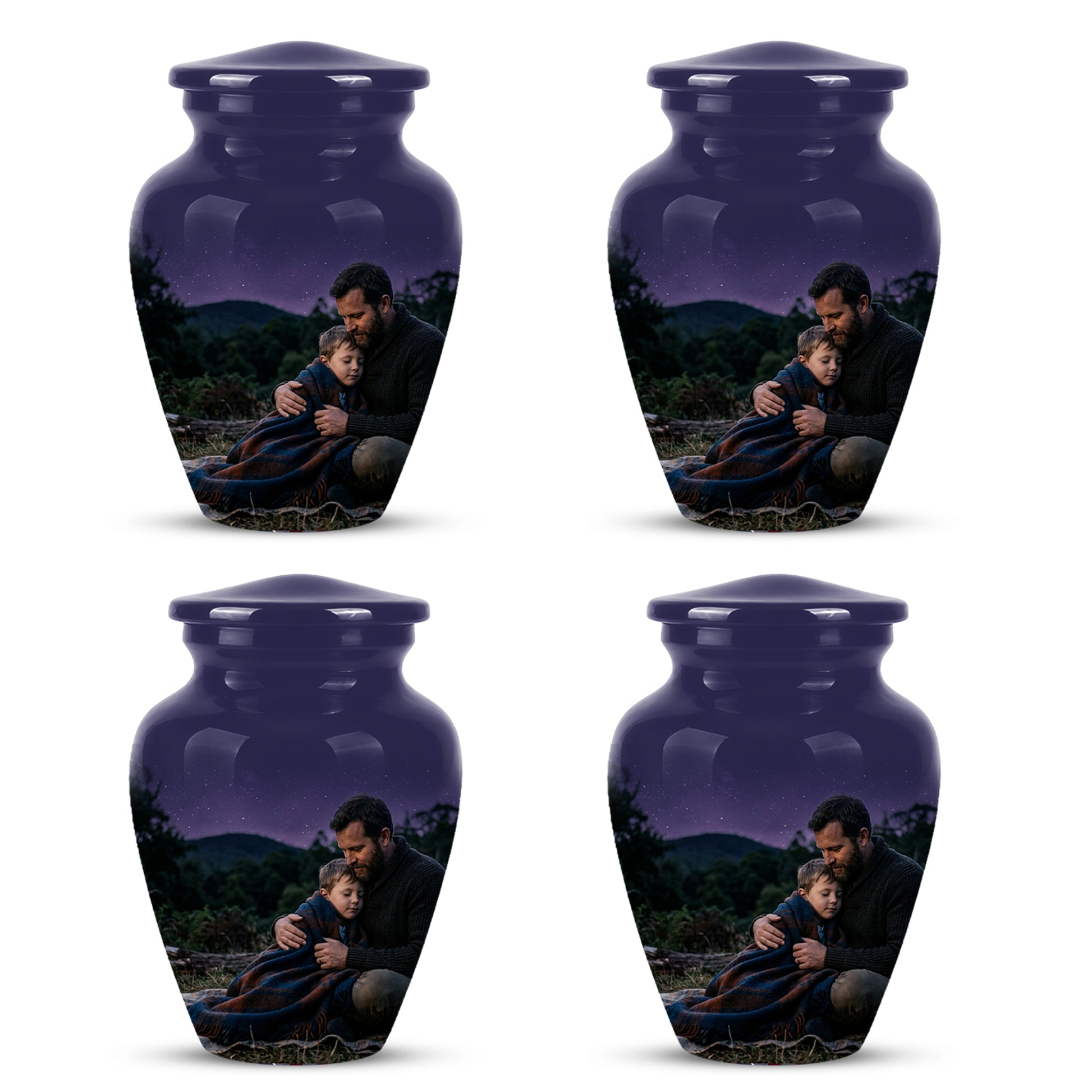 Father & Son Eternal's Love - Personalized Memorial Urns For Loved Ones Ashes