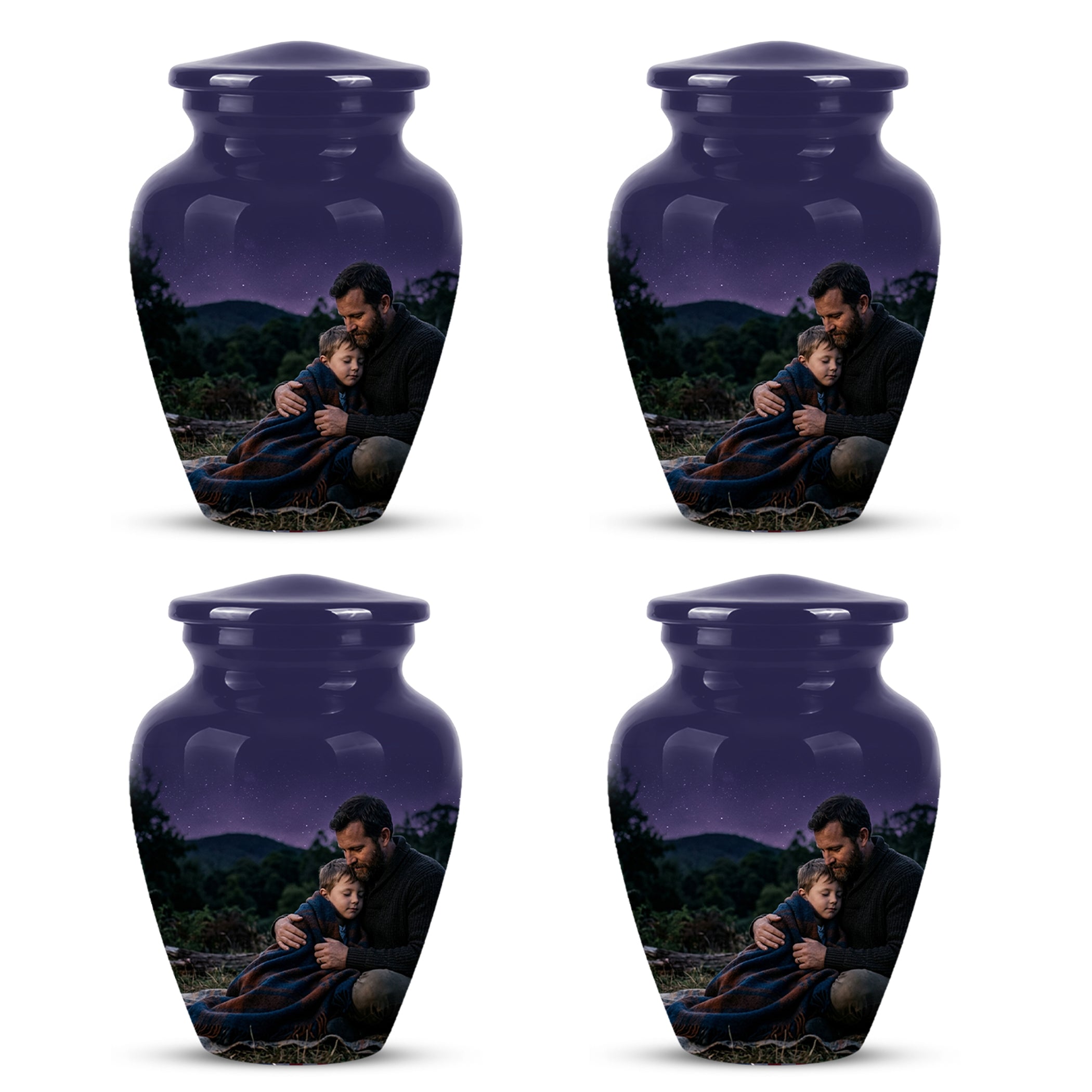 Father & Son Eternal's Love - Personalized Memorial Urns For Loved Ones Ashes