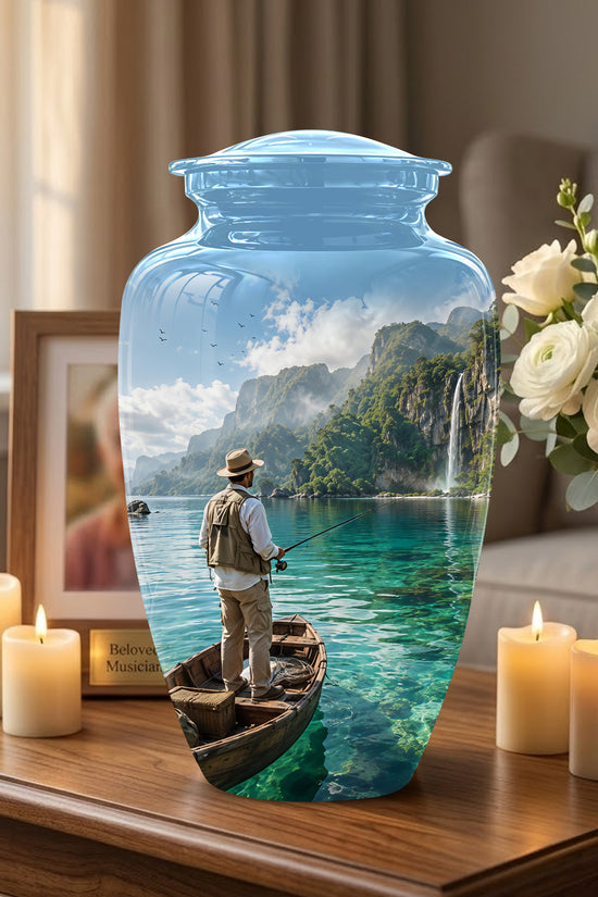 Fishing Boat Memorial Urn - Artistic Landscape Urns For Human Ashes