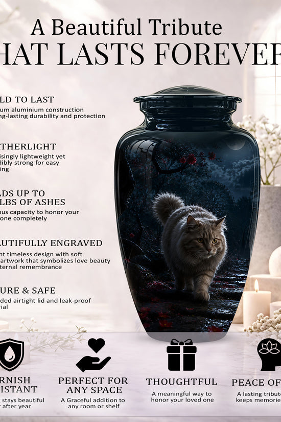 Custom Cat Cremation Urn - Handcrafted Pet Memorial Urns For Ashes