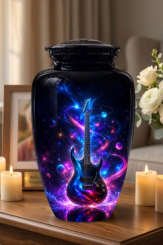 Electric Guitar Cremation Urn - Guitar Memorial Urns For Music Lovers