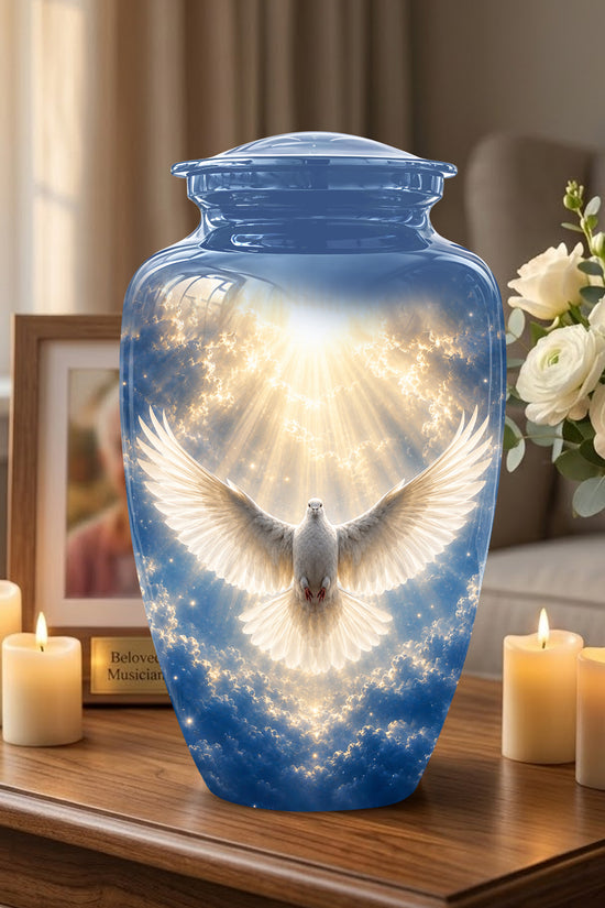 White Dove Cremation Urn - Beautifully Handcrafted Urns For Ashes