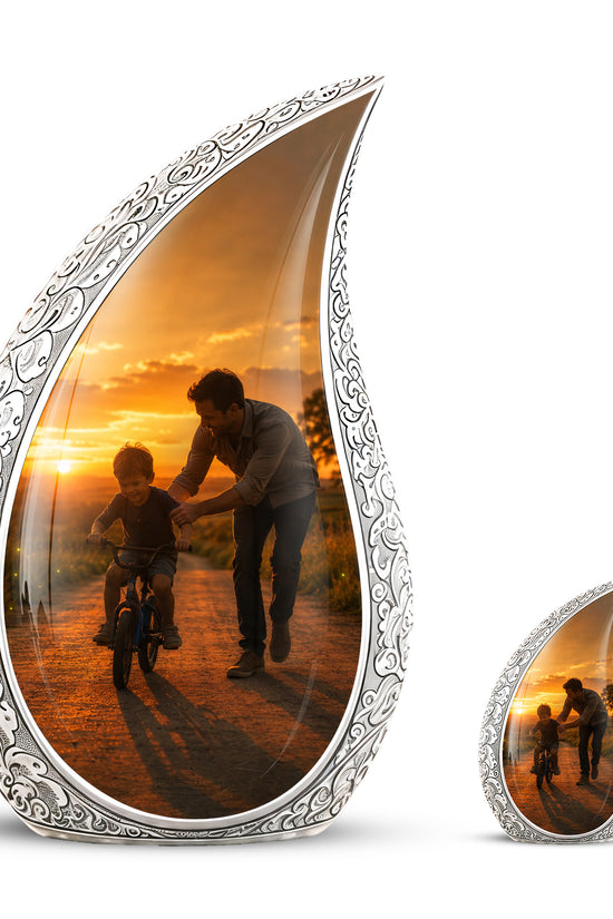 Father & Son Themed Urn - Handcrafted Custom Memorial Urns For Ashes