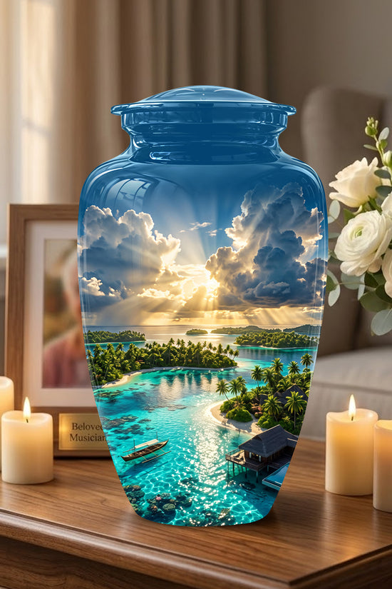 Beach Cremation Urn - Personalized Adult Urns For Human Ashes