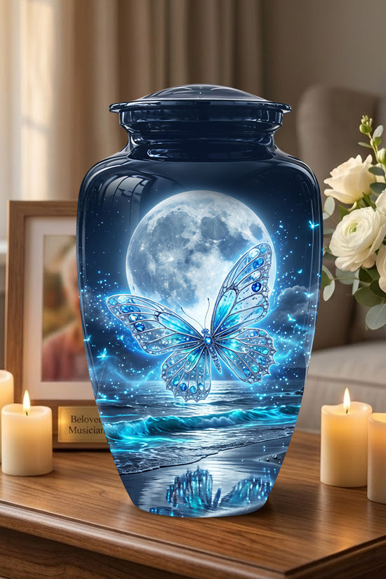 Beautiful Butterfly Burial Urn - Custom Memorial Urns For Women Ashes