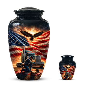 10 inch Large Urn with 1 Keepsake 3 inch