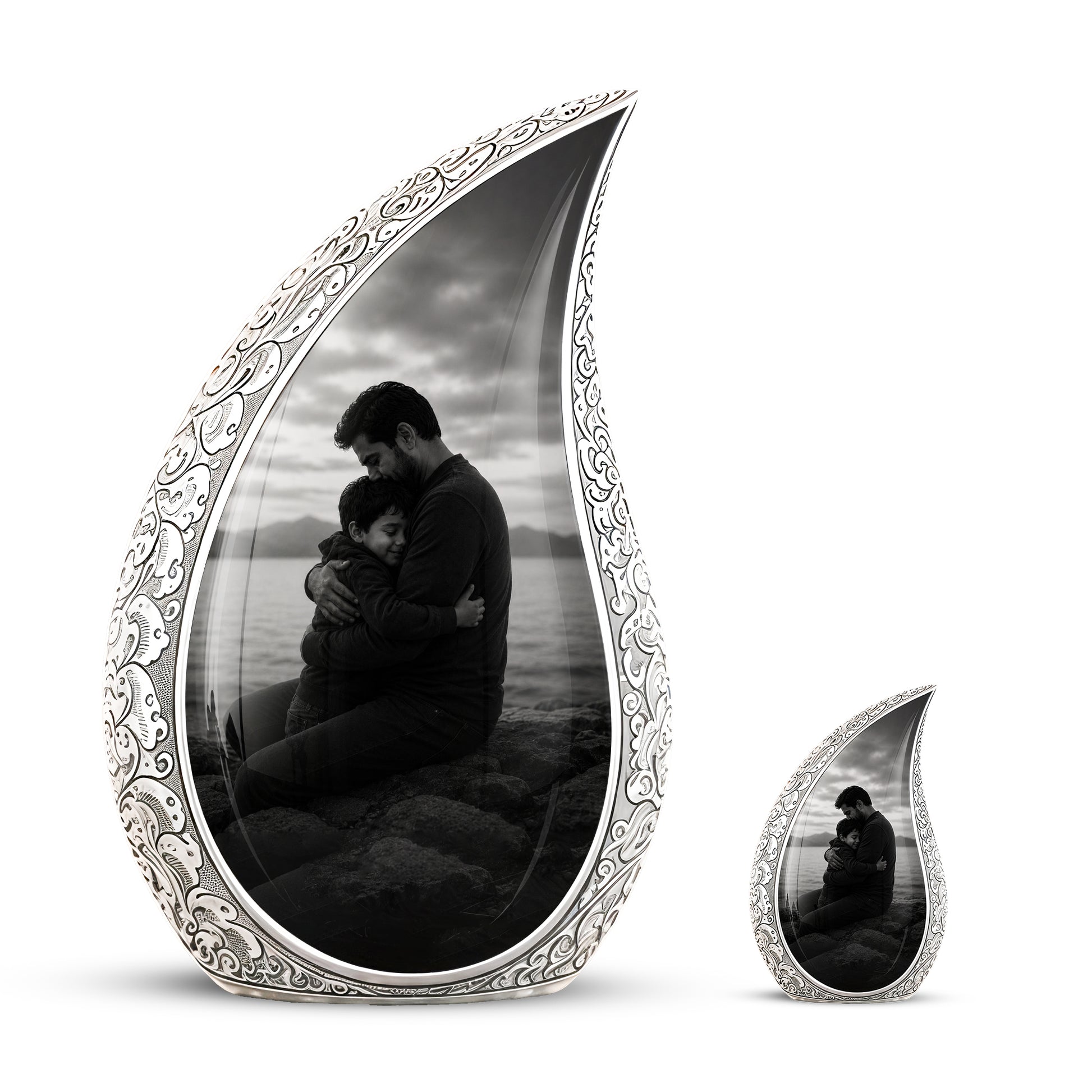 Personalized Father Cremation Urn - Memorial Tribute Urns For Fathers