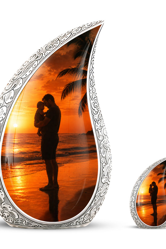 Custom Father Cremation Urn - Peaceful Tribute Memorial Urns For Dad
