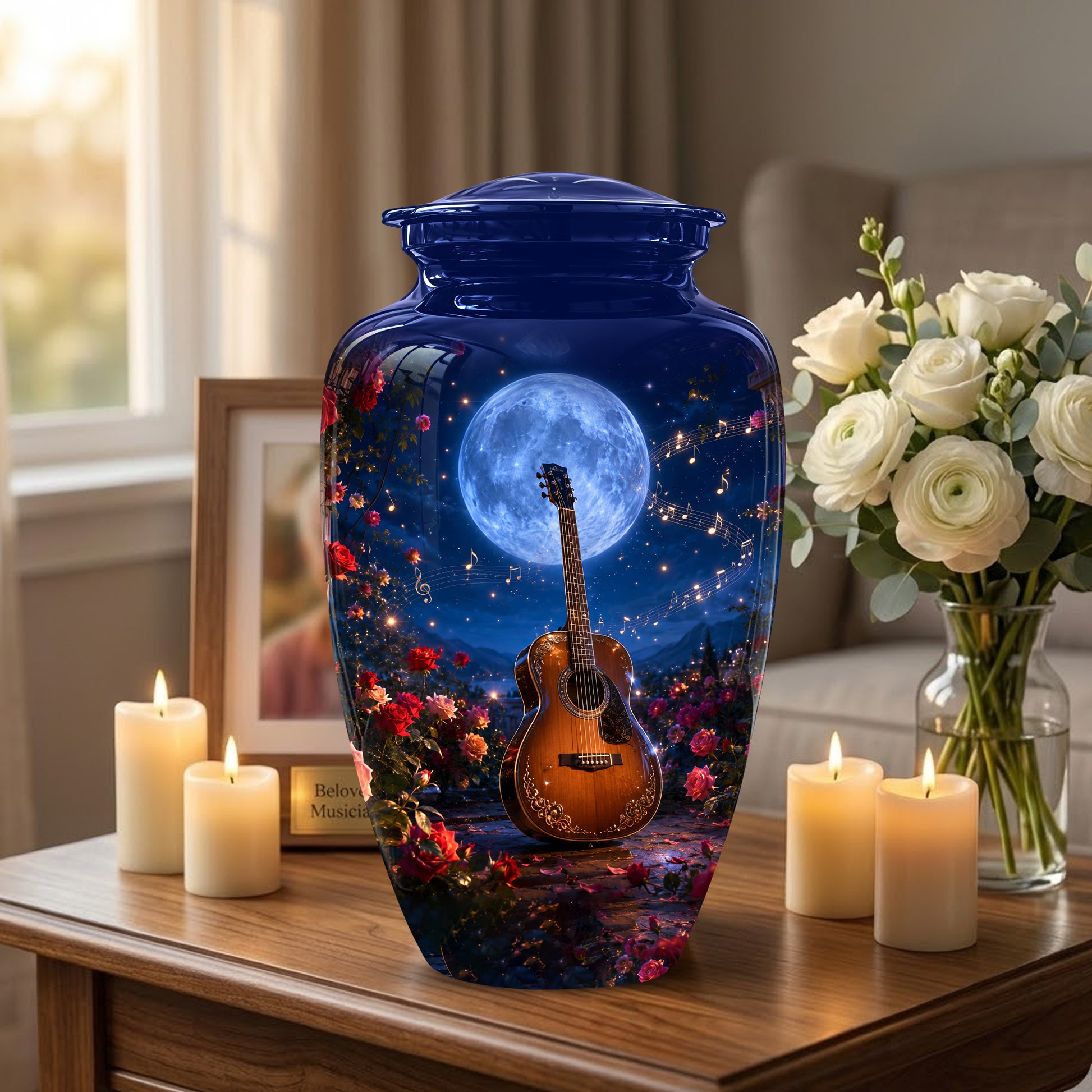 Guitar Memorial Urn - Personalized Cremation Urns For Men&Women Ashes