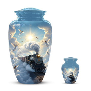 10 inch Large Urn with 1 Keepsake 3 inch
