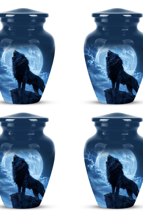 Roaring Lion Cremation Urn - Handcrafted Personalized Urns For Ashes