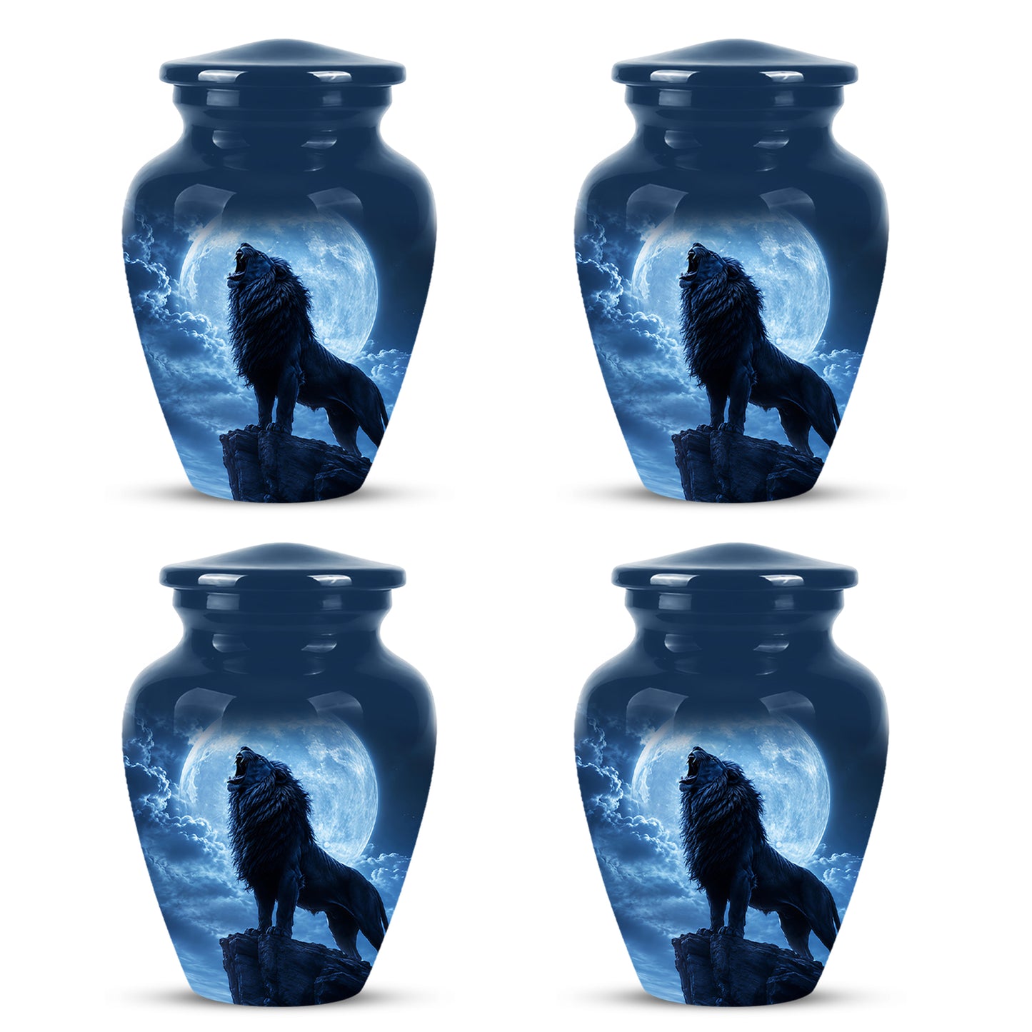 Roaring Lion Cremation Urn - Handcrafted Personalized Urns For Ashes