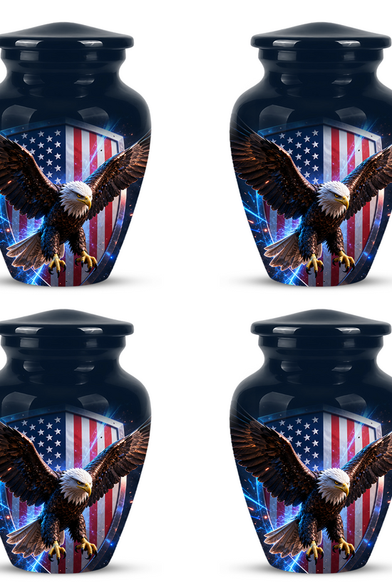 American Bald Eagle Memorial Urn - Personalized Funeral Urns For Ashes