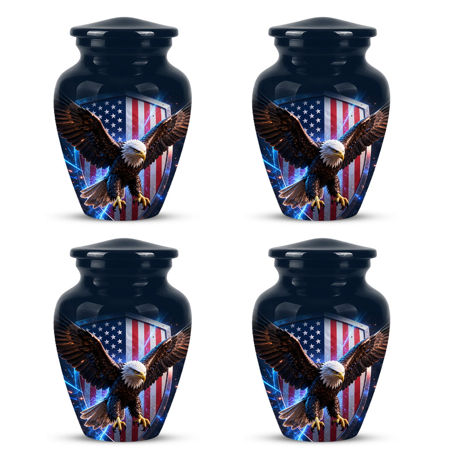 American Bald Eagle Memorial Urn - Personalized Funeral Urns For Ashes