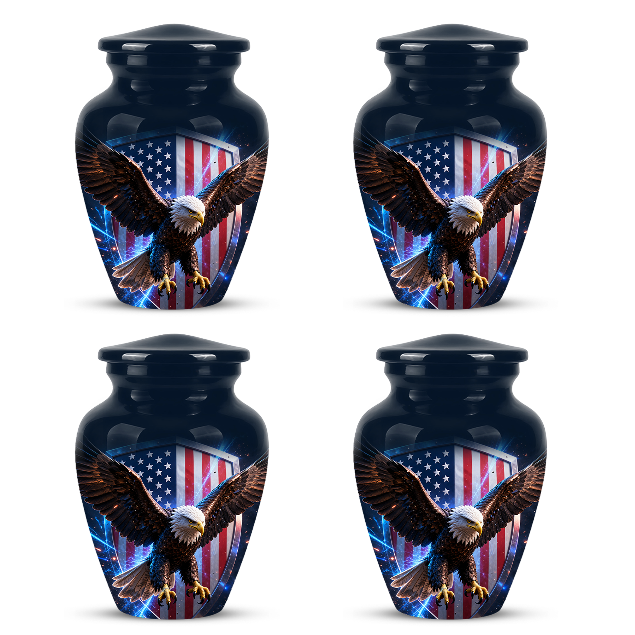 American Bald Eagle Memorial Urn - Personalized Funeral Urns For Ashes