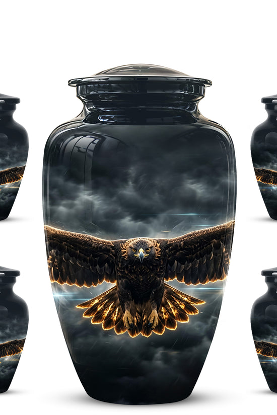 Flying Eagle Memorial Urn - Handcrafted Custom Urns For Human Ashes
