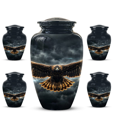 10 inch Large Urn with 4 Keepsake 3 inch