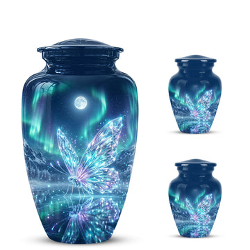 10 inch Large Urn with 2 Keepsake 3inch
