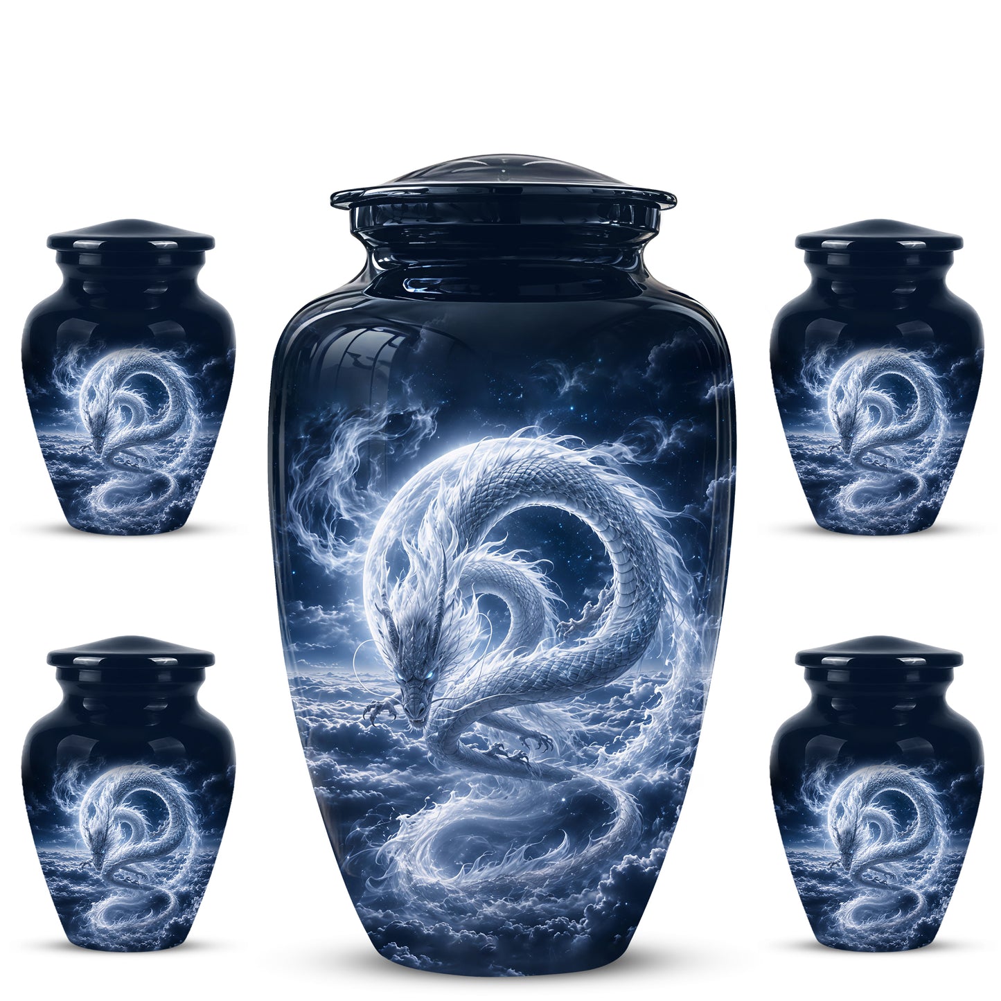 Dragon Cremation Urn - Unique Custom Memorial Urn For Human Ashes