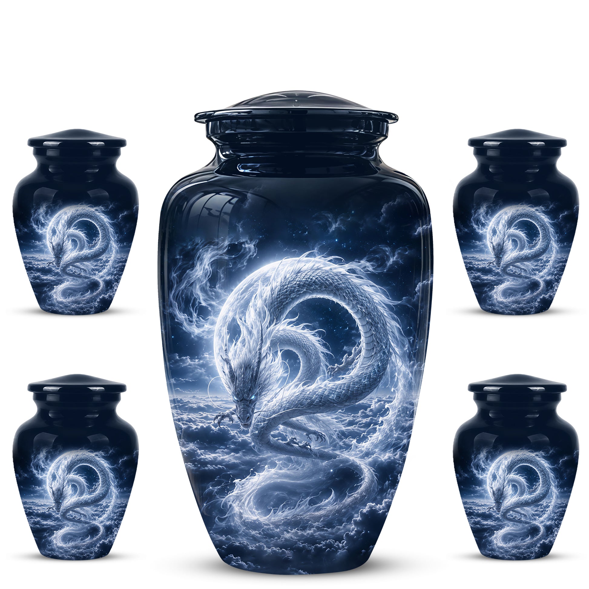 Dragon Cremation Urn - Unique Custom Memorial Urn For Human Ashes