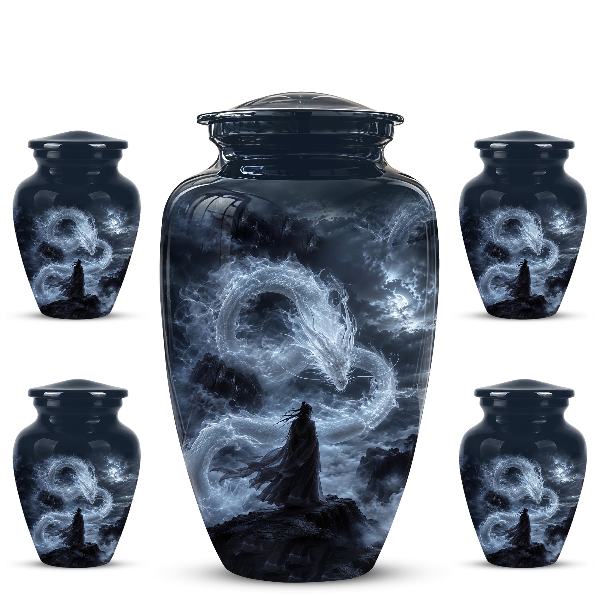 Dragon Cremation Urn - Mythical Dragon Memorial Urns For Human Ashes