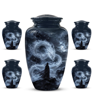 10 inch Large Urn with 4 Keepsake 3 inch