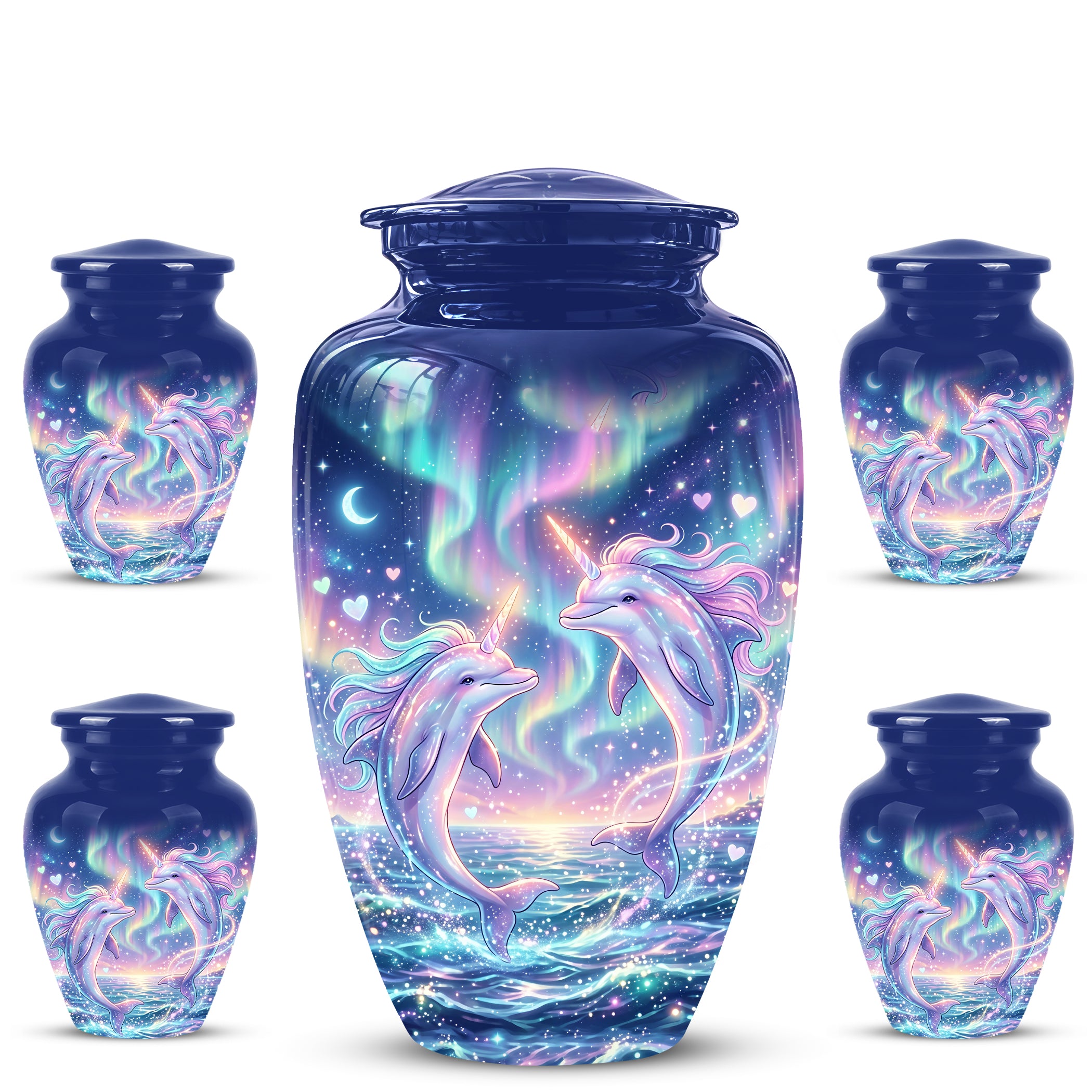 Baby Dolphin Cremation Urn - Personalized Artistic Urns For Human Ashes