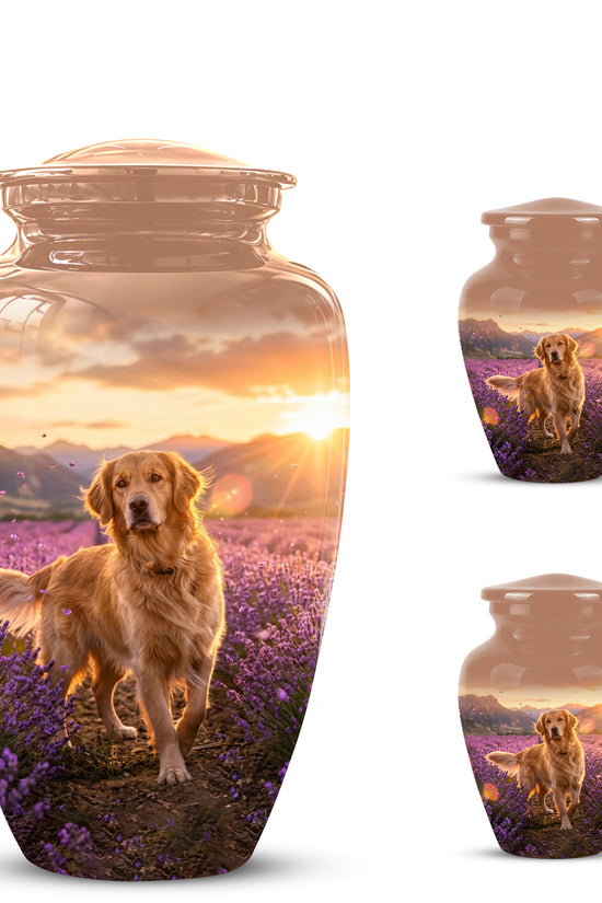 Golden Retriever Memorial Urn - Eternal Resting Urn For Pet Dog Ashes