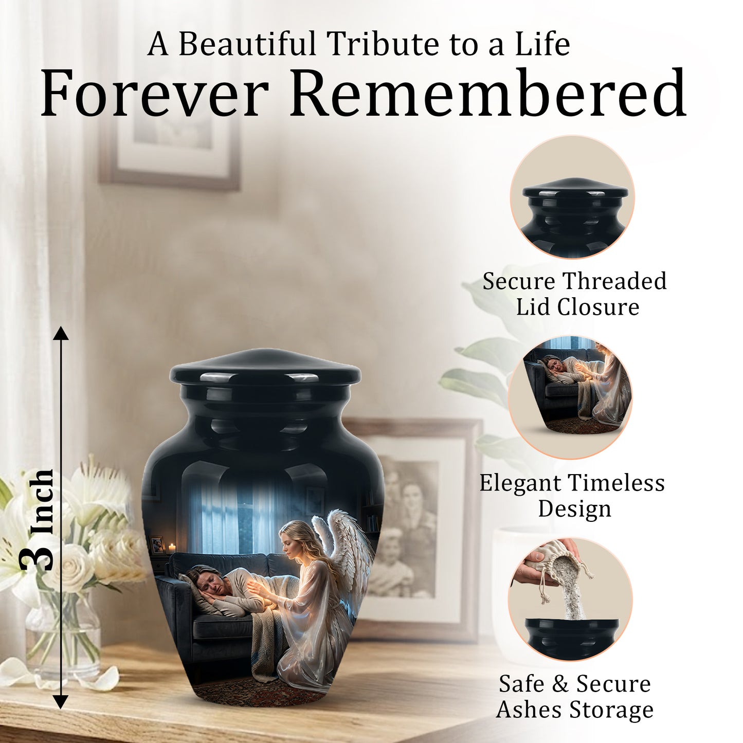 Angel Cremation Urns For Ashes - Beautiful Memorial Urns For Mom