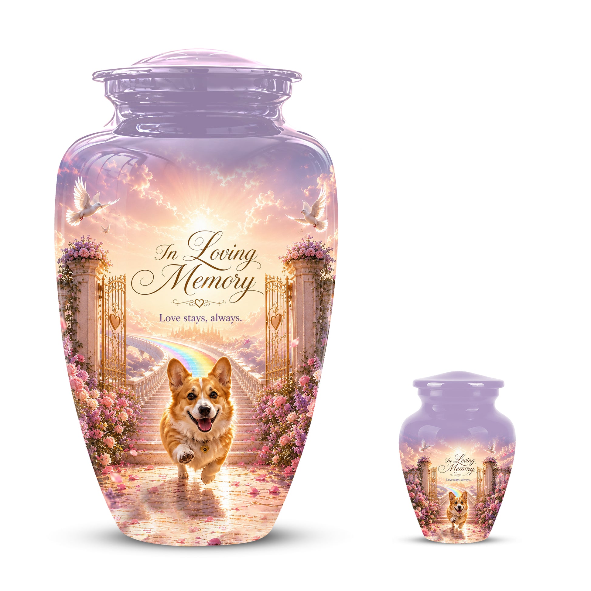 Pet Dog Memorial Urn – Personalized Dog Cremation Urn for Pets Ashes