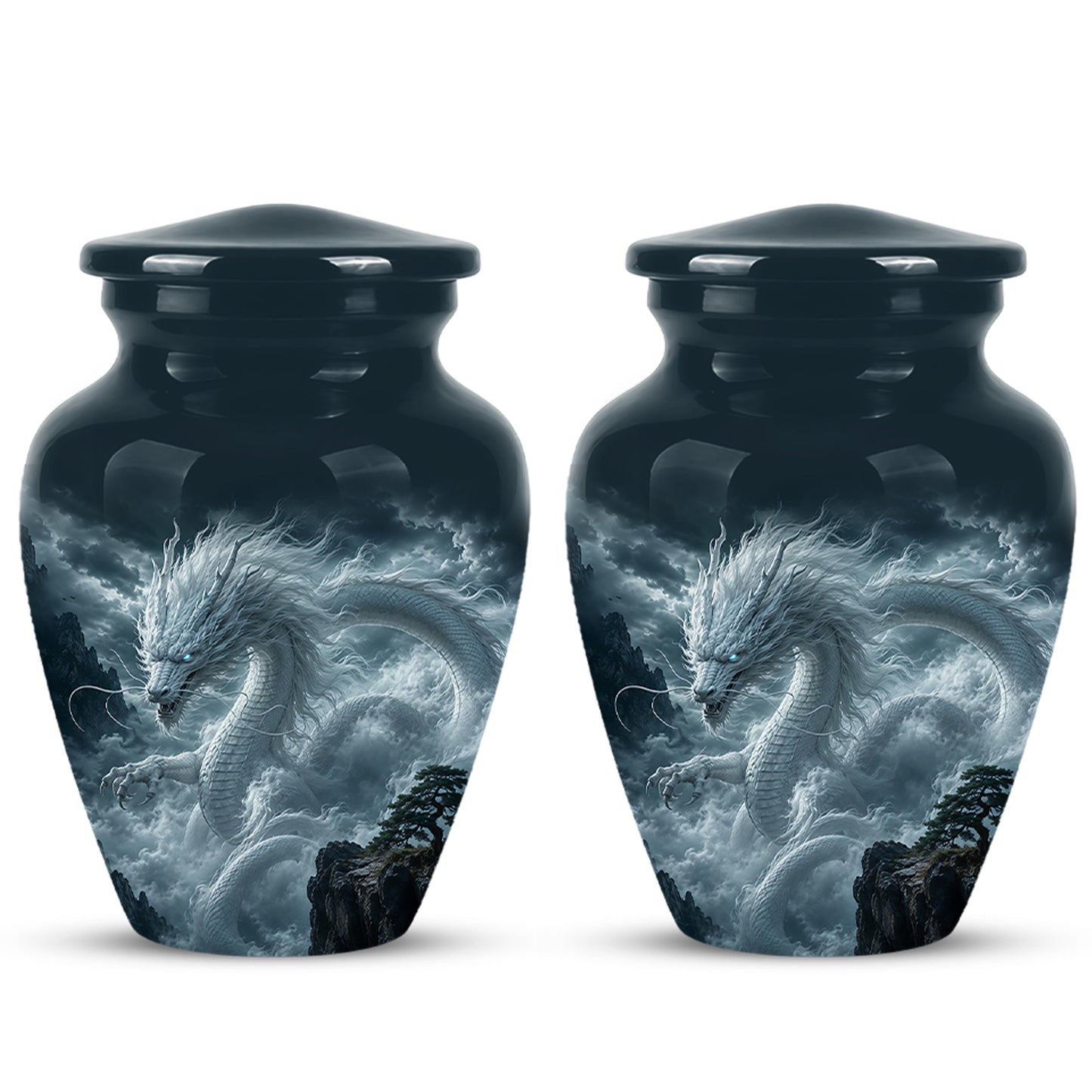 Dragon Cremation Urn = Custom Artistic Adult Memorial Urns For Ashes