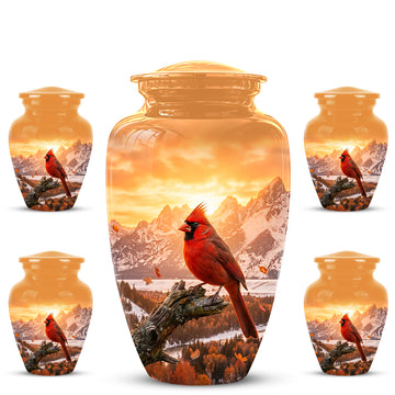 10 inch Large Urn with 4 Keepsake 3 inch