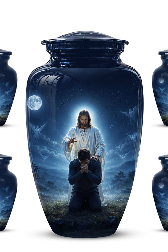 Jesus In Gethsemane Cremation Urn - Spiritual Urns To Tribute Ashes
