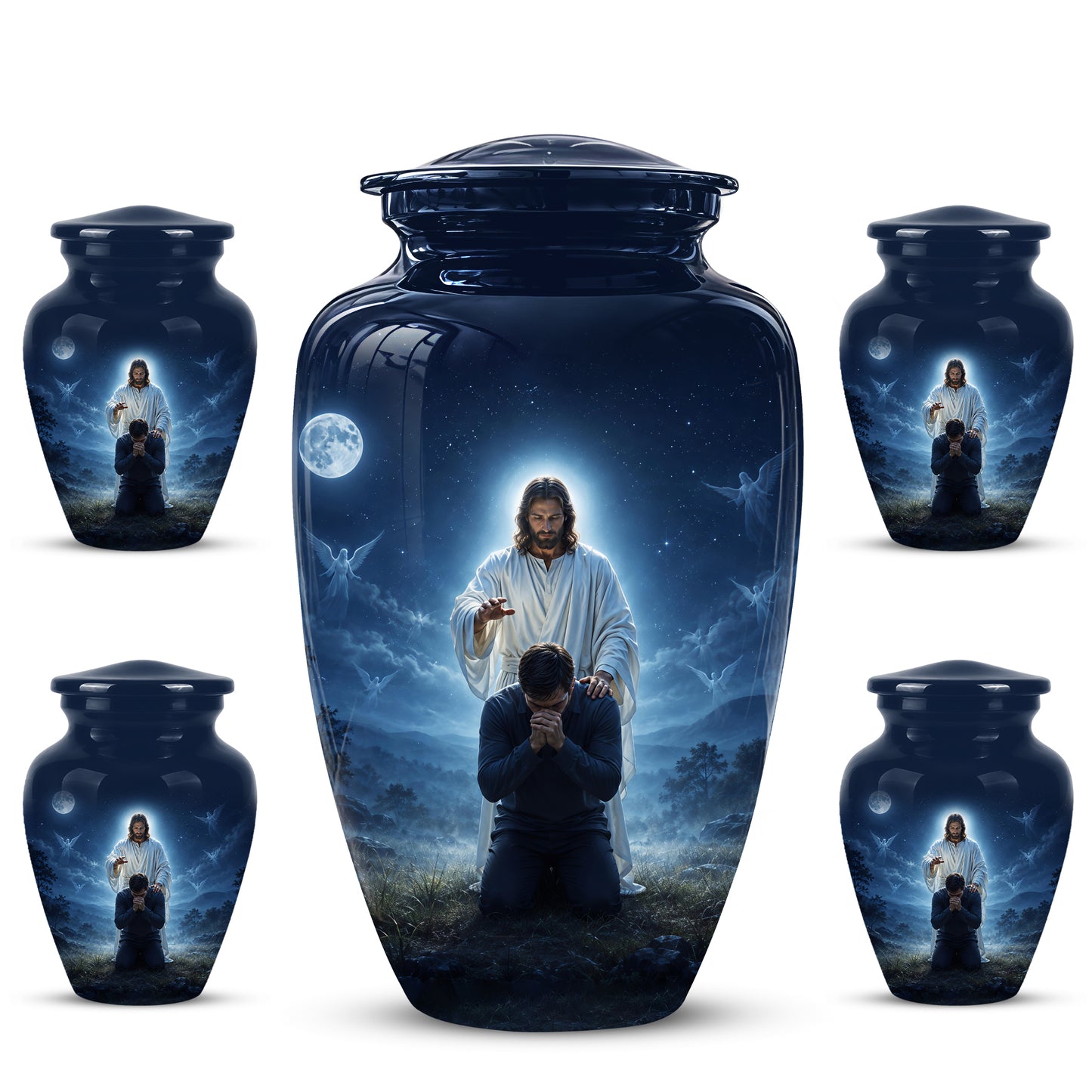 Jesus In Gethsemane Cremation Urn - Spiritual Urns To Tribute Ashes