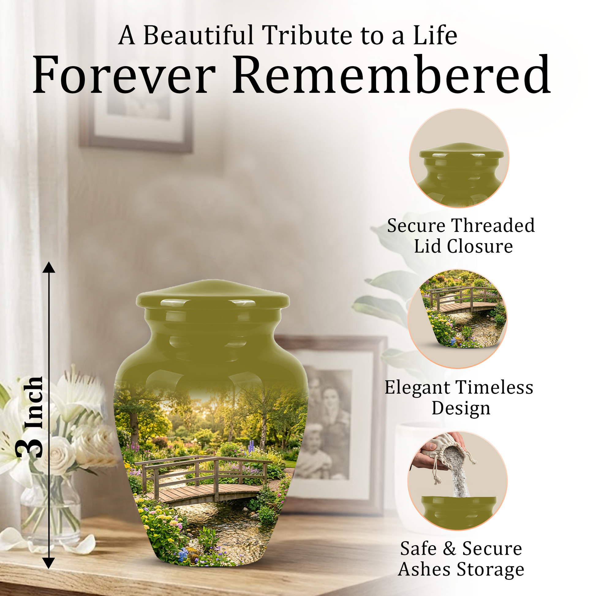 Beautiful Cremation Urns For Nature Lovers - Bridge Scenic Burial Urns