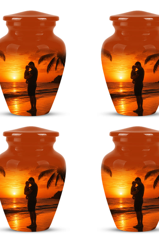 Custom Father Cremation Urn - Peaceful Tribute Memorial Urns For Dad