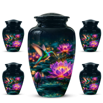 10 inch Large Urn with 4 Keepsake 3 inch