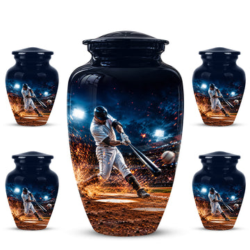 10 inch Large Urn with 4 Keepsake 3 inch